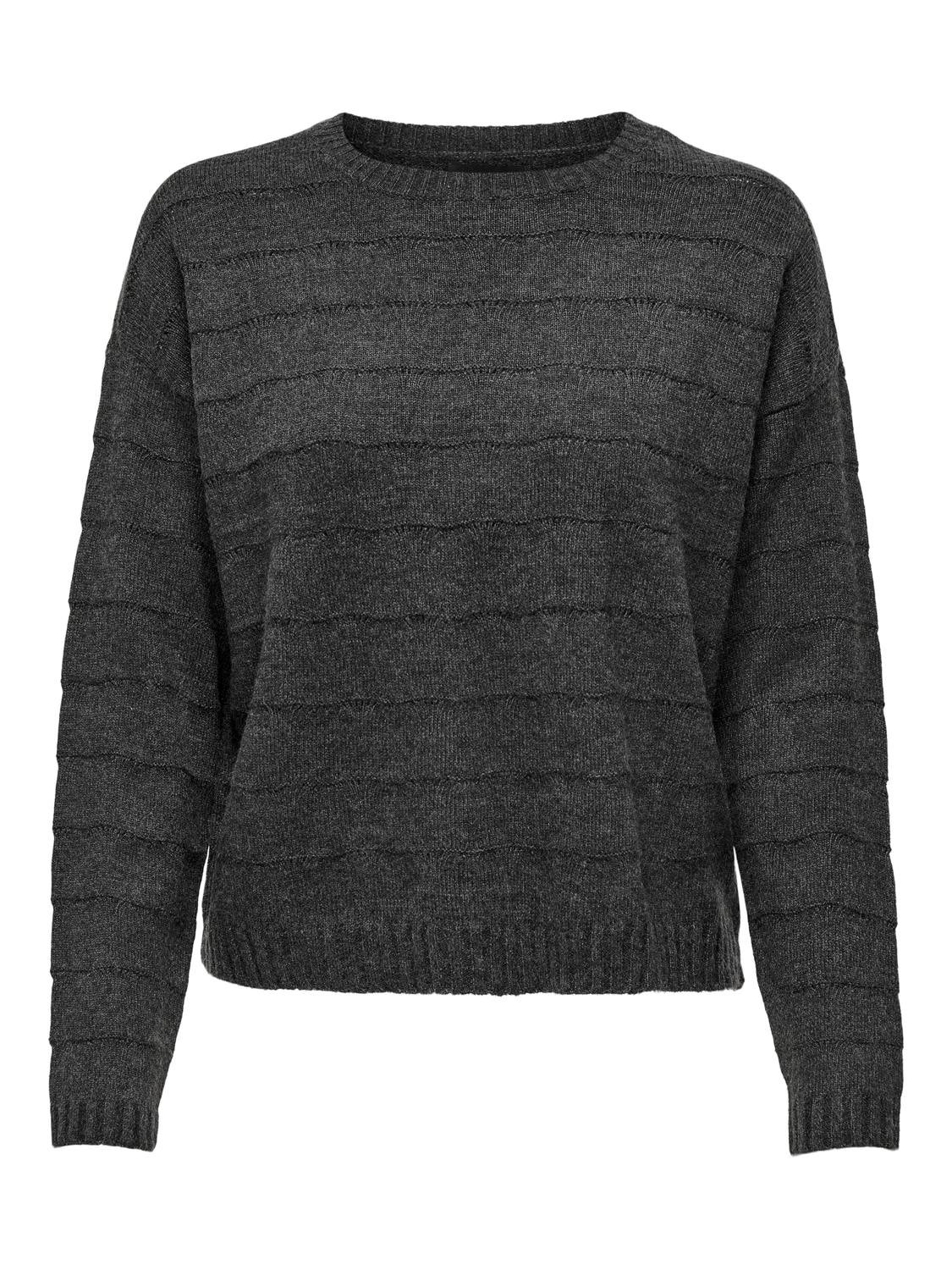 ONLKATIA Strickpullover Dark Grey Melange