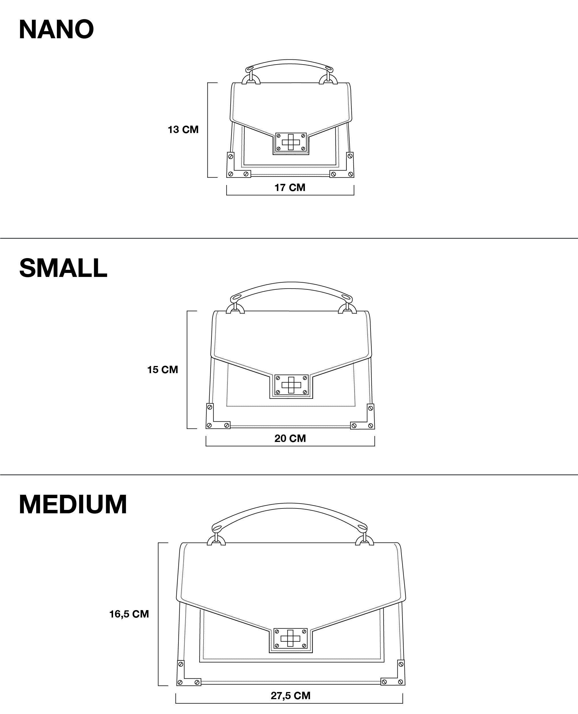 Sac Emily small en cuir noir