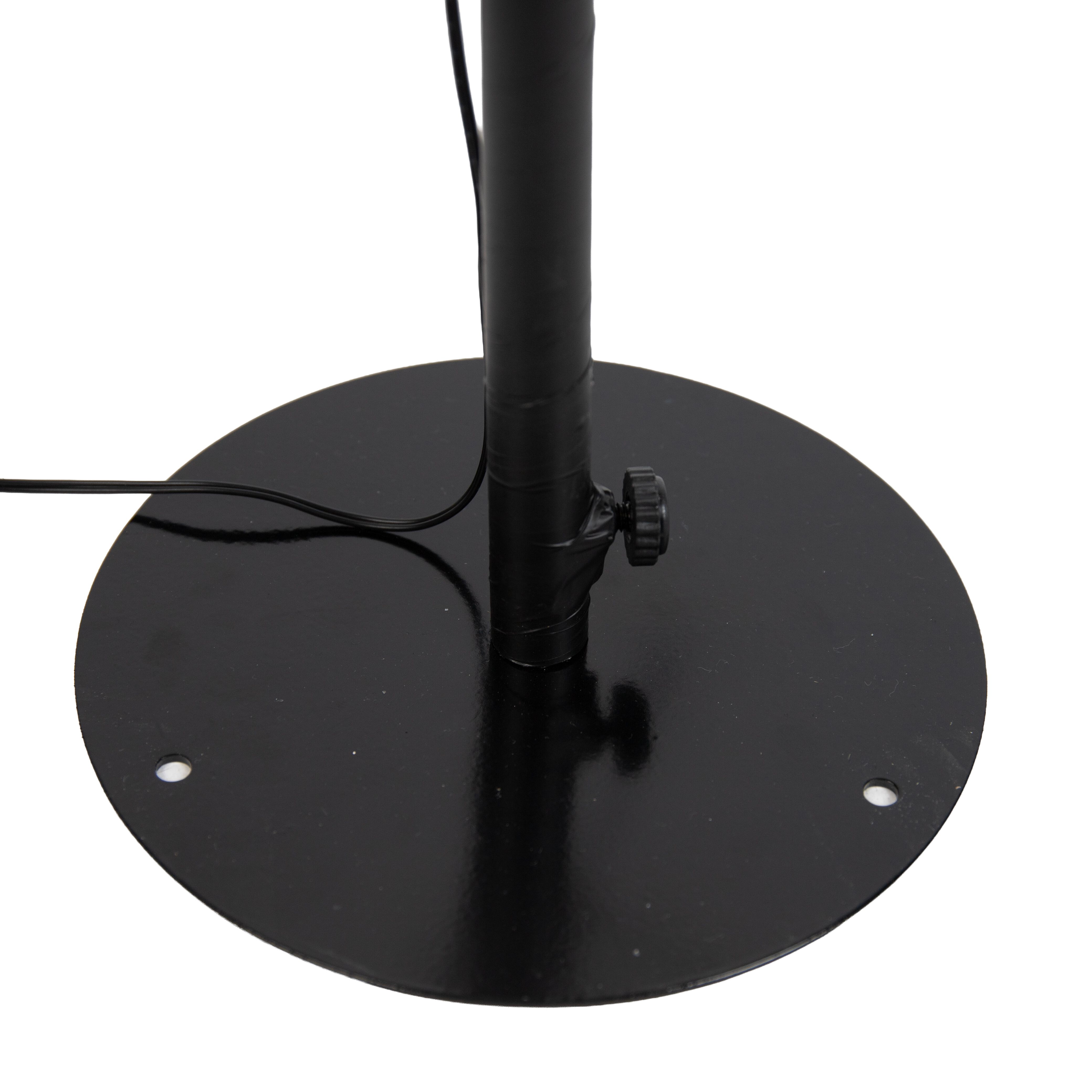 Kerst vloerlamp zwart boom 150cm incl. LED met timer IP44 - Caspar