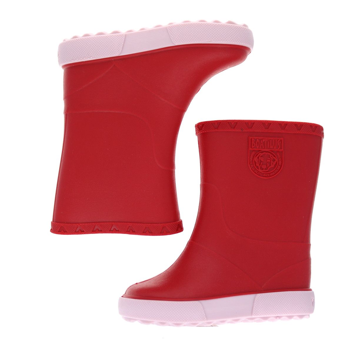 Bottes de pluie enfant rouge et rose