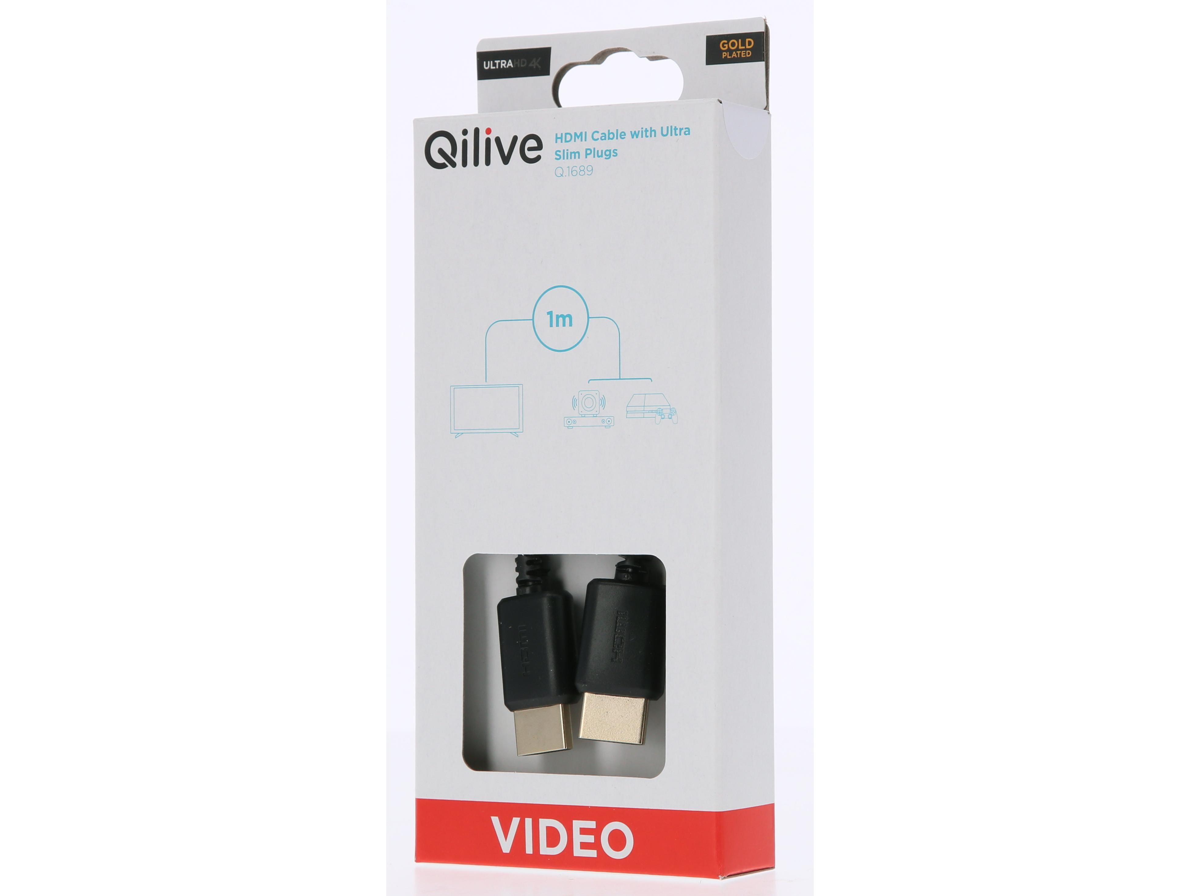 CABO HDMI QILIVE G4217906 ULTRA SLIM 1 MT