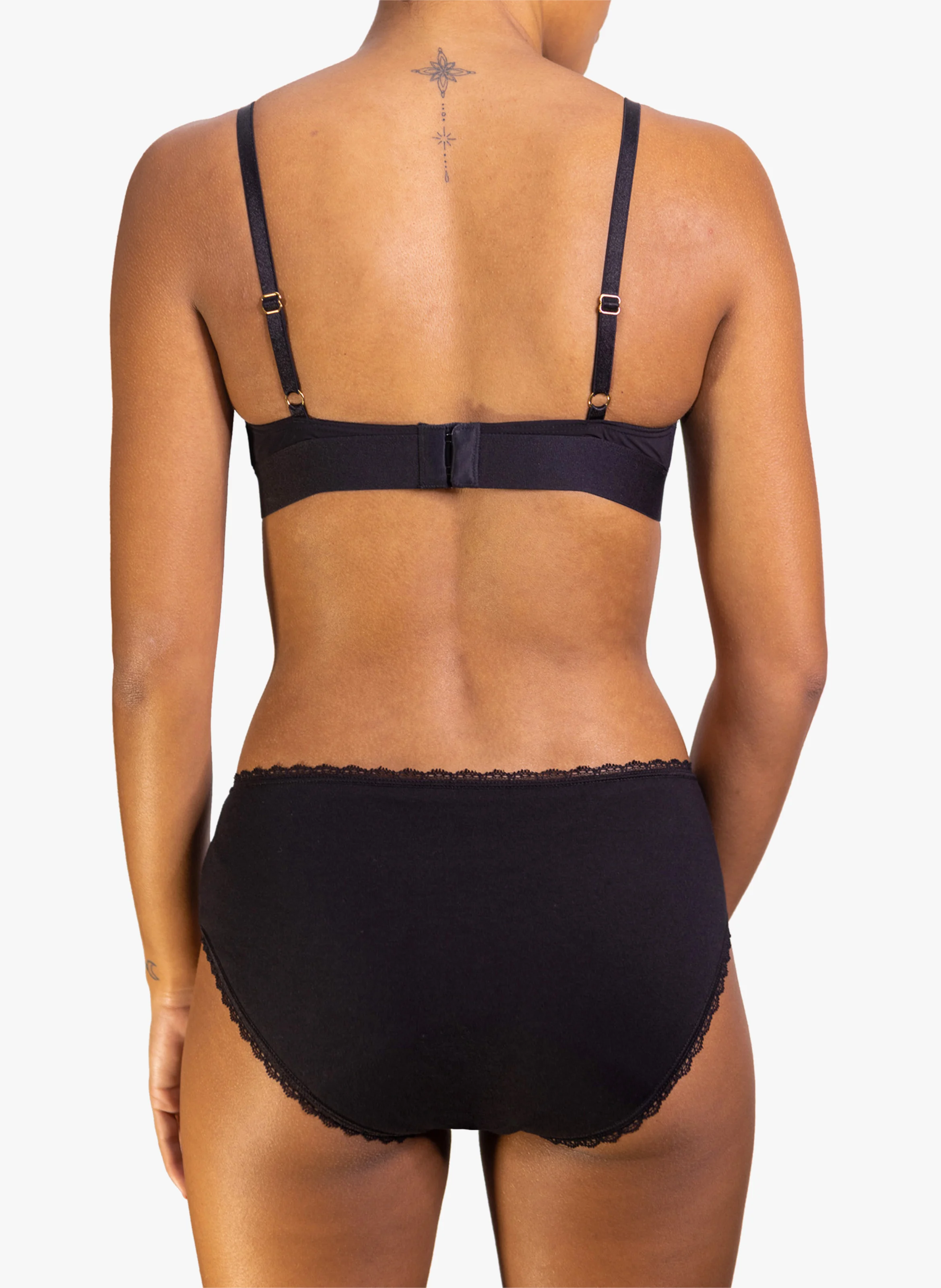 CALLIE - Culotte menstruelle flux abondant en coton biologique | Noir