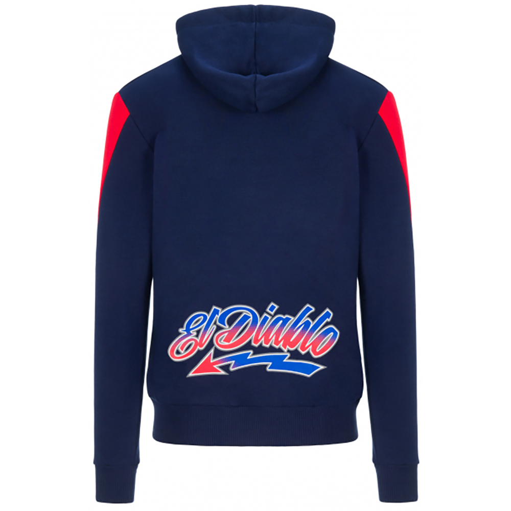 Fabio Quartararo - Sweat zippé à capuche 20 Bleu / Rouge