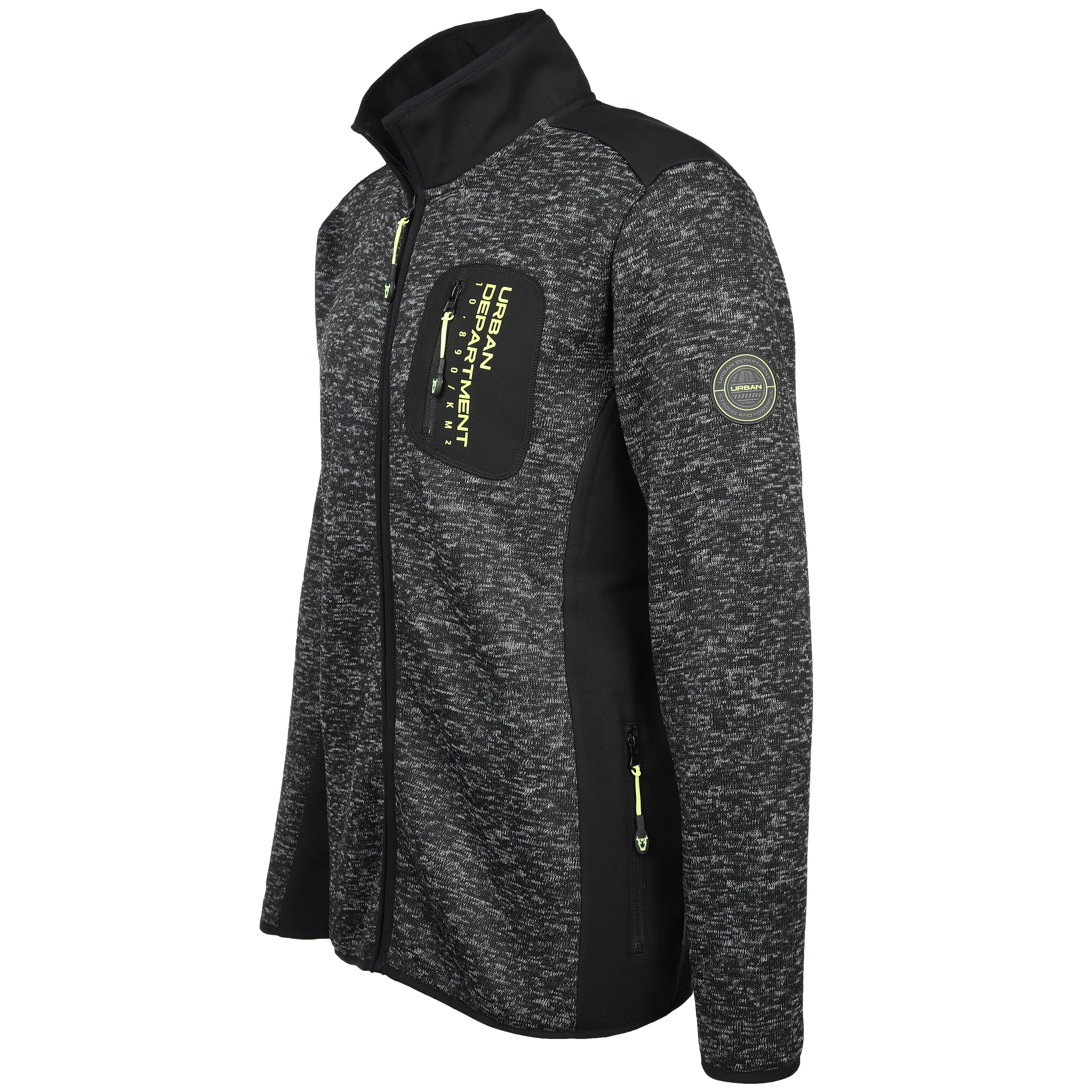 Herren Strickfleecejacke