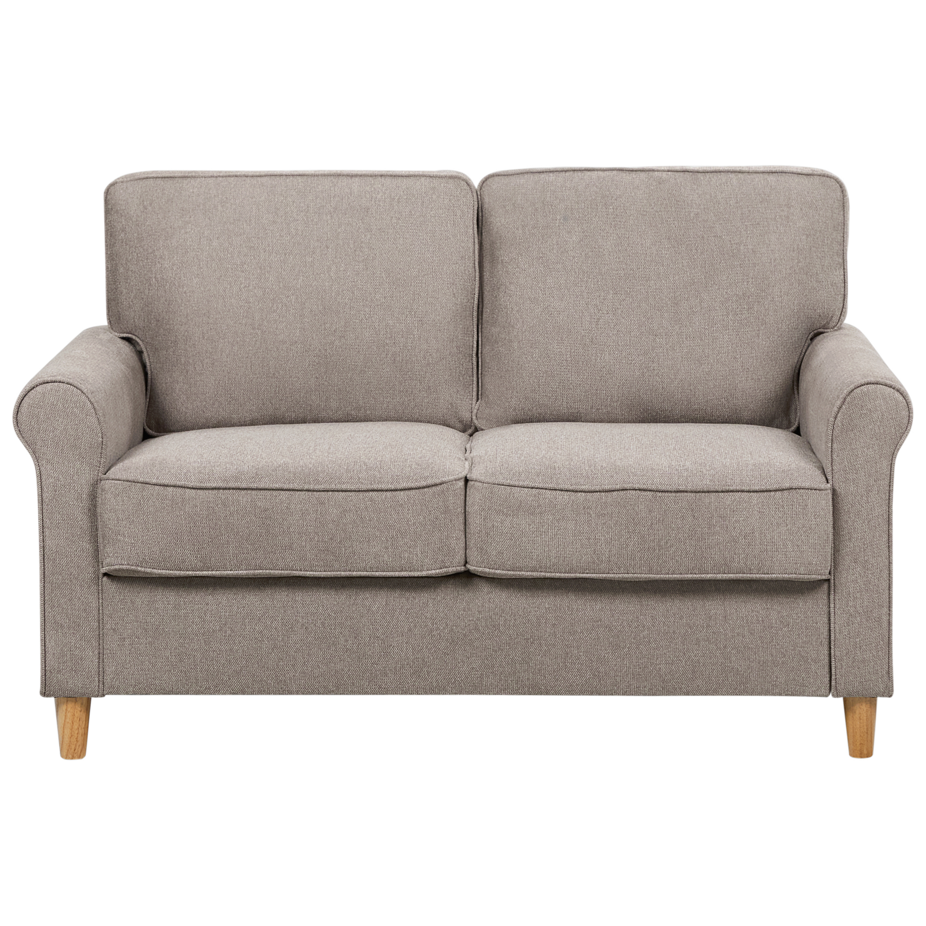Beliani - RONNEBY  - Tweezitsbank - Lichtbruin - Polyester