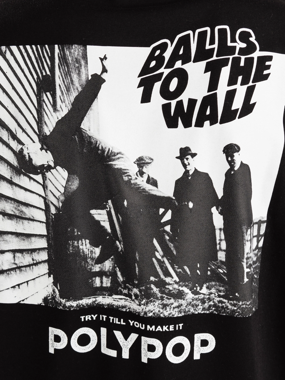 Polypop Balls To The Wall Boxy Fit T-Shirt black