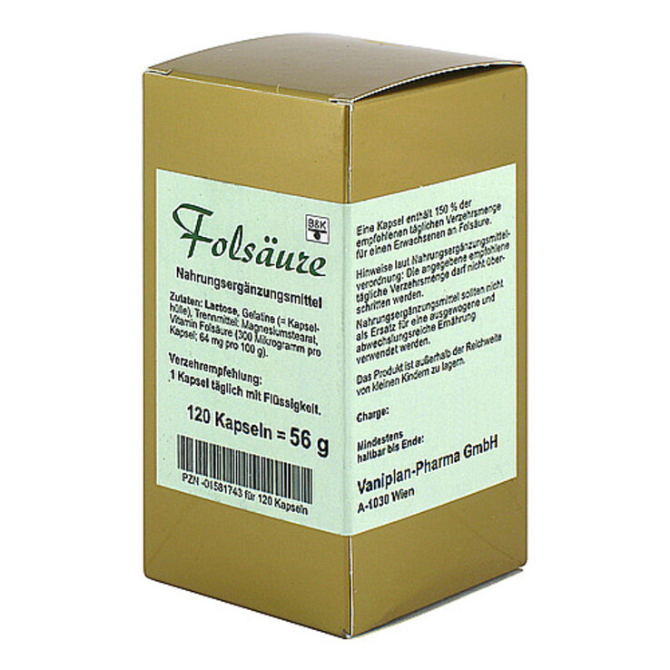 Folsäure Kapseln, 120 St