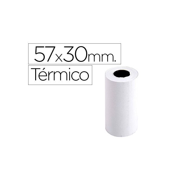 Exacompta Rolo de Calculadora Termico 57 X 30 mm 55 g/m2 20 Unidades