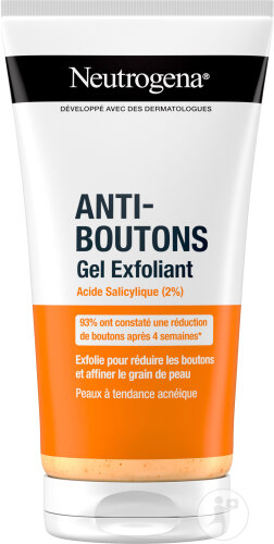 Neutrogena Gel Exfoliant Visage Anti-Boutons Peaux Acnéique 150ml