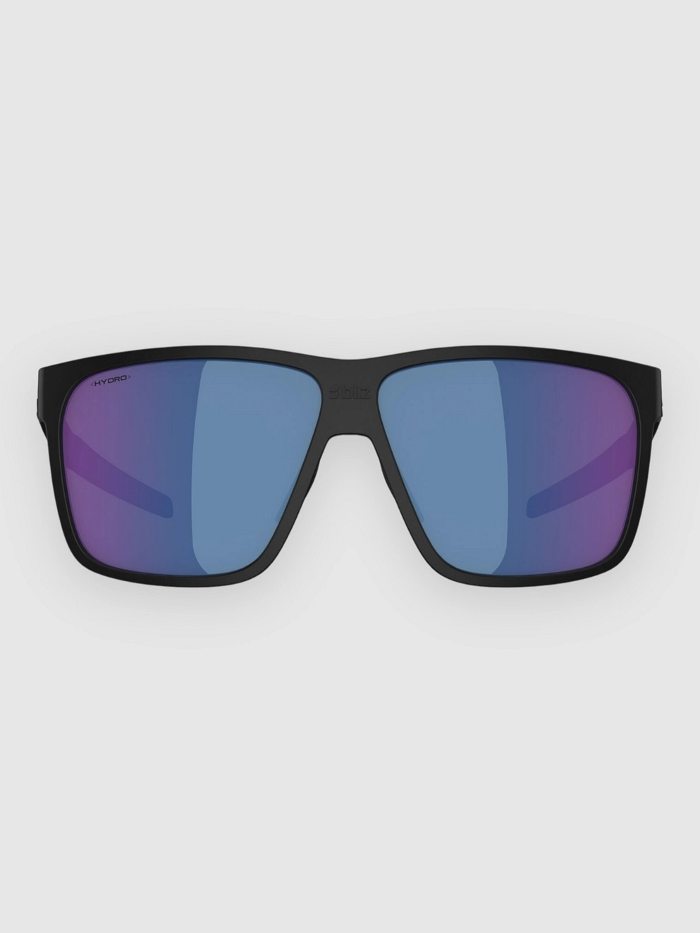 BLIZ Active Eyewear A001 Matt Black Sunglasses grey w blue mirror