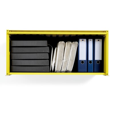 Wandhalterung zu Container DS, RAL 1013 Perlweiß