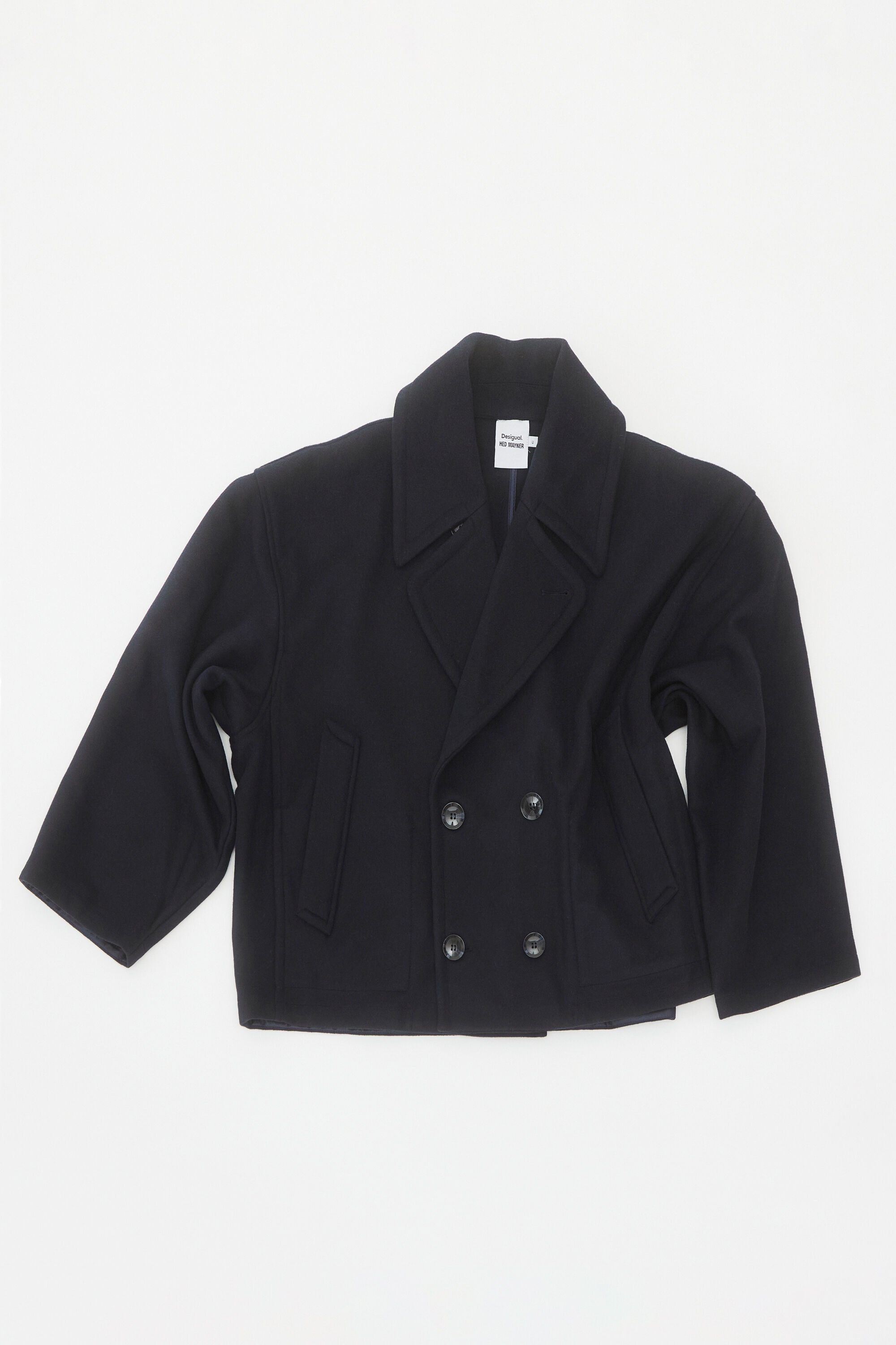Casaco curto oversized de lã Hed Mayner