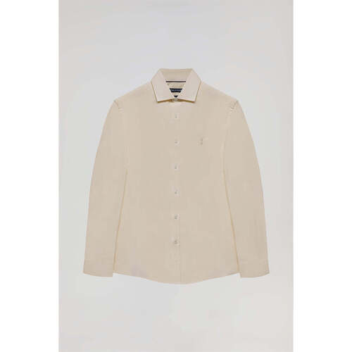 Polo Club - RIGBY GO SHIRT SLIM POPLIN Beige