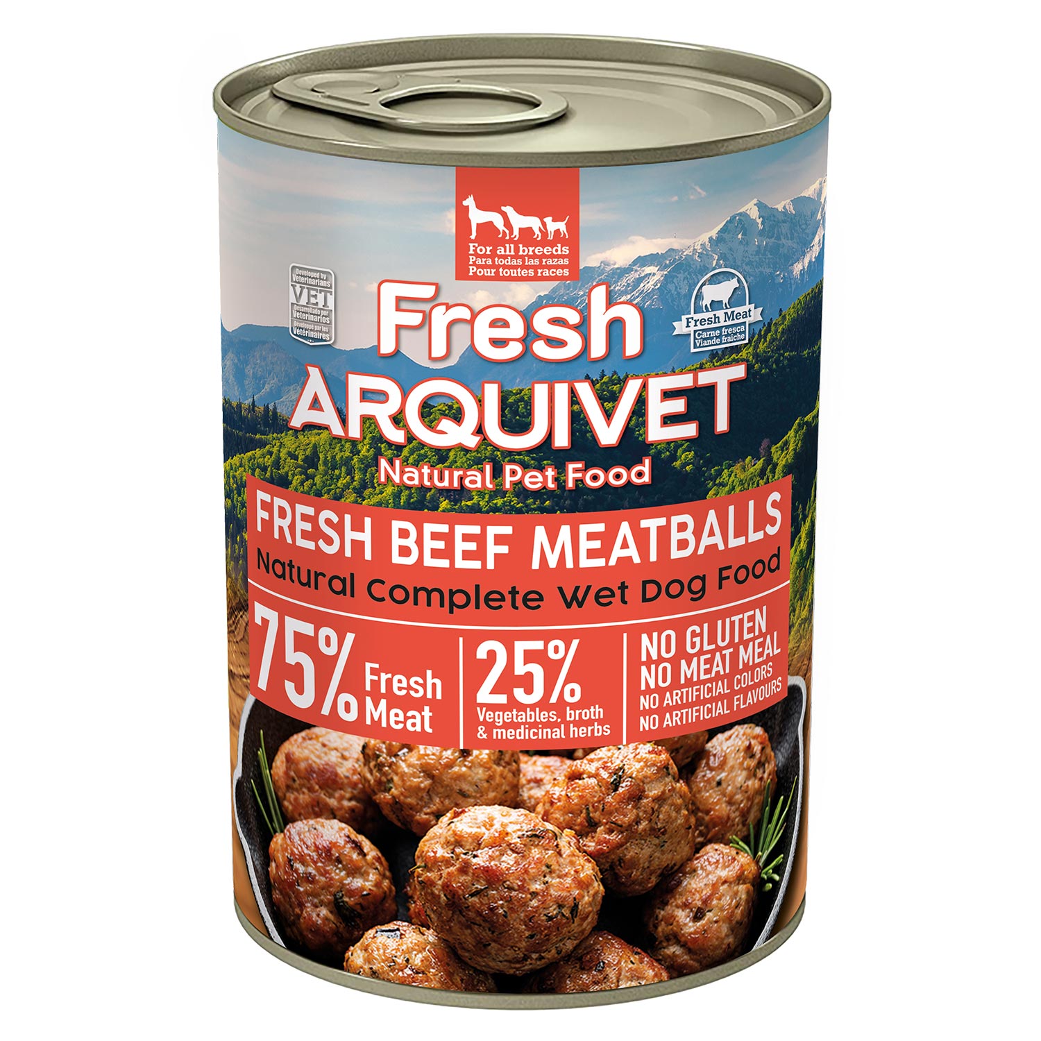 Almôndegas frescas de carne bovina - Almôndegas com carne bovina, batata-doce e cenoura - 400g