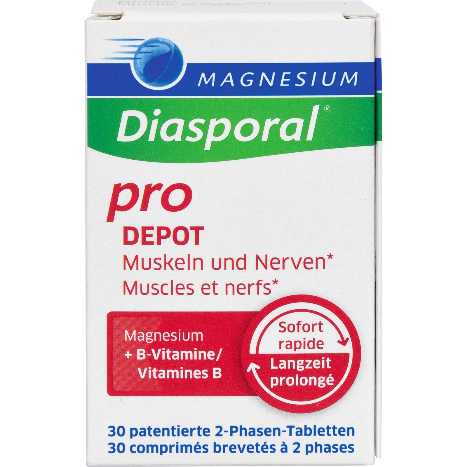 Magnesium Diasporal Pro Muskeln und Nerven, 30 Tabletten
