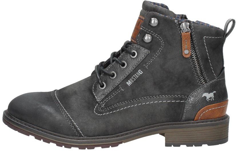 Mustang Heren veterschoenen donkergrijs