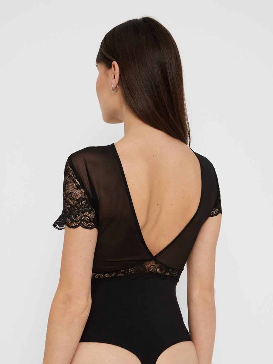 Pieces Sicca SS Bodystocking