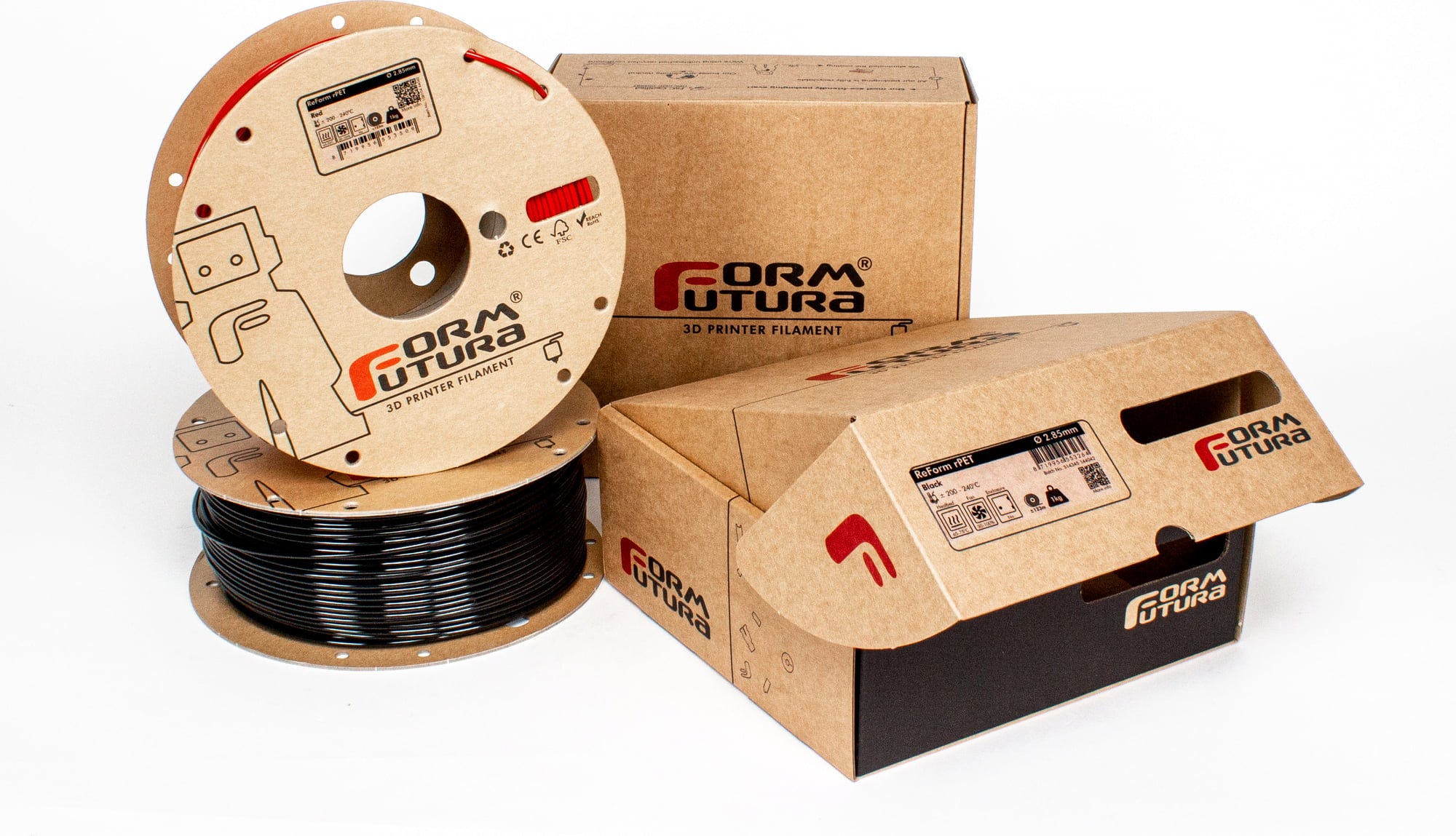 FormFutura  ReForm - rApollo Charcoal Grey, 1,75 mm / 1000 g    Nachhaltiges High-Performance-ASA-Filament