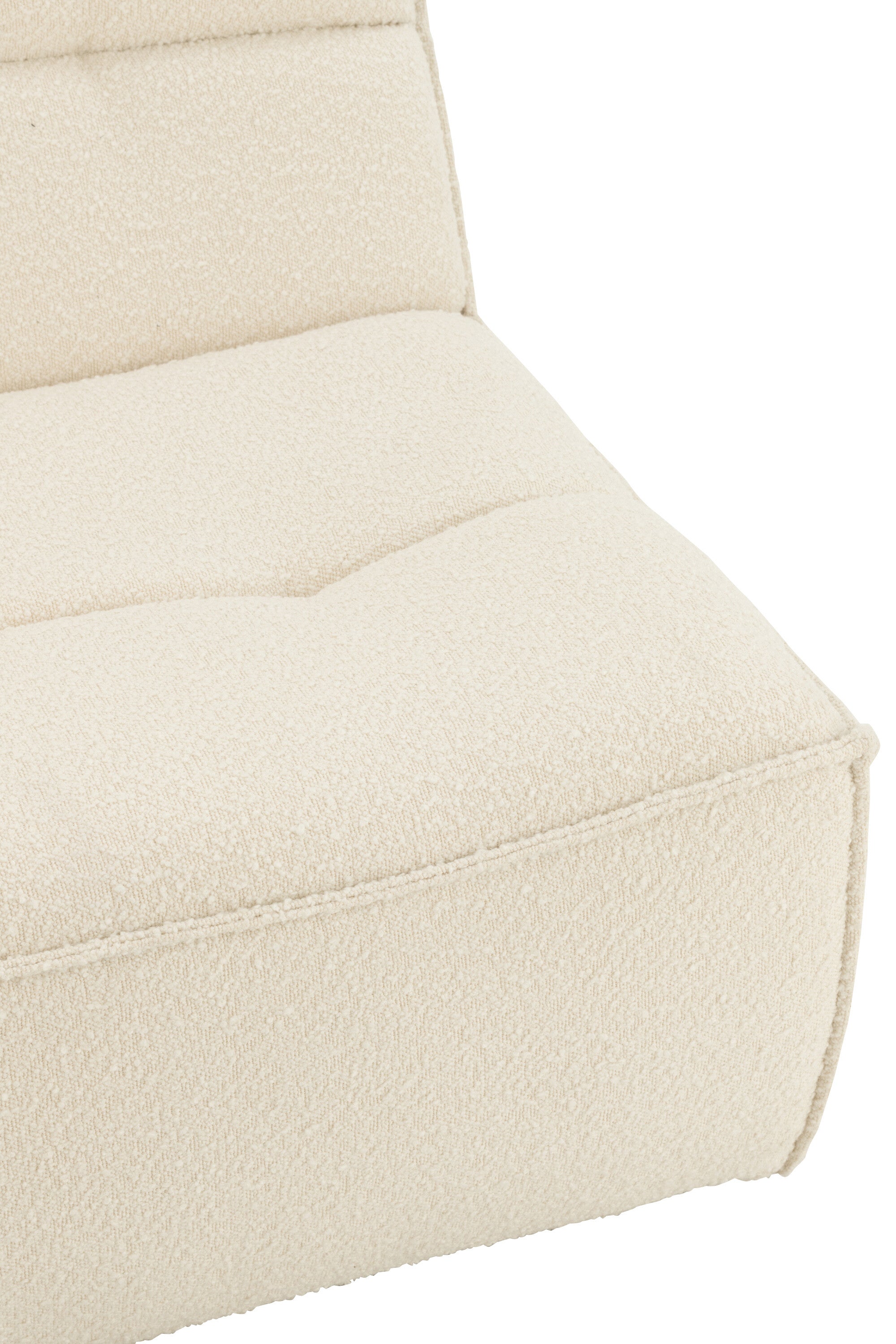 J-Line zetel Draaiend Vierkant - hout|schuim - ecru