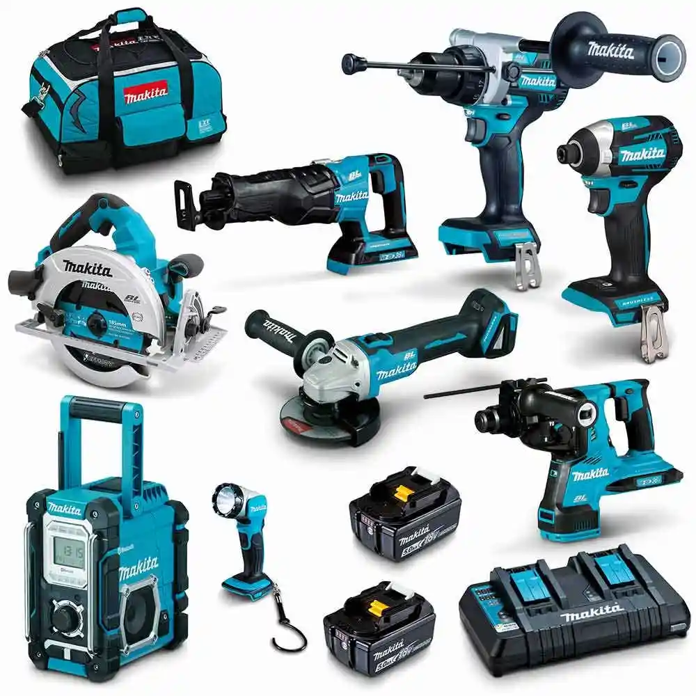 18V BRUSHLESS 8 PIECE 2 X 5.0AH COMBO KIT DLX8039TX1 SKU ..176551 MPN DLX8039TX1