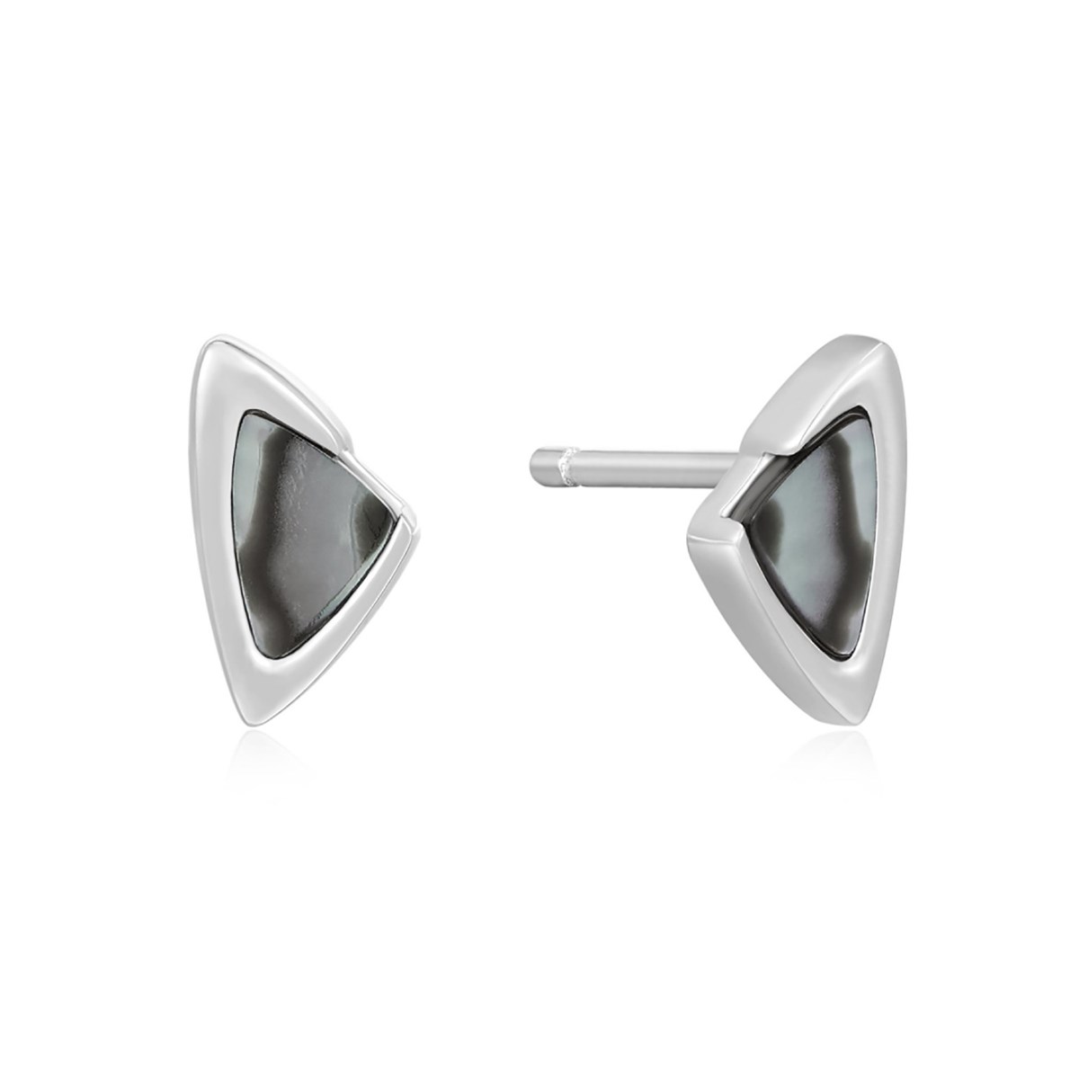 Boucles d'oreilles puces Ania Haie Though Love argent nacre abalone