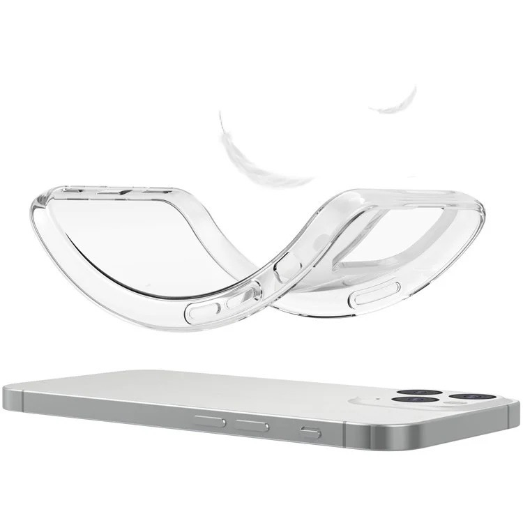 iPhone 15 Pro Gummi Case Hülle Slim Design - Transparent