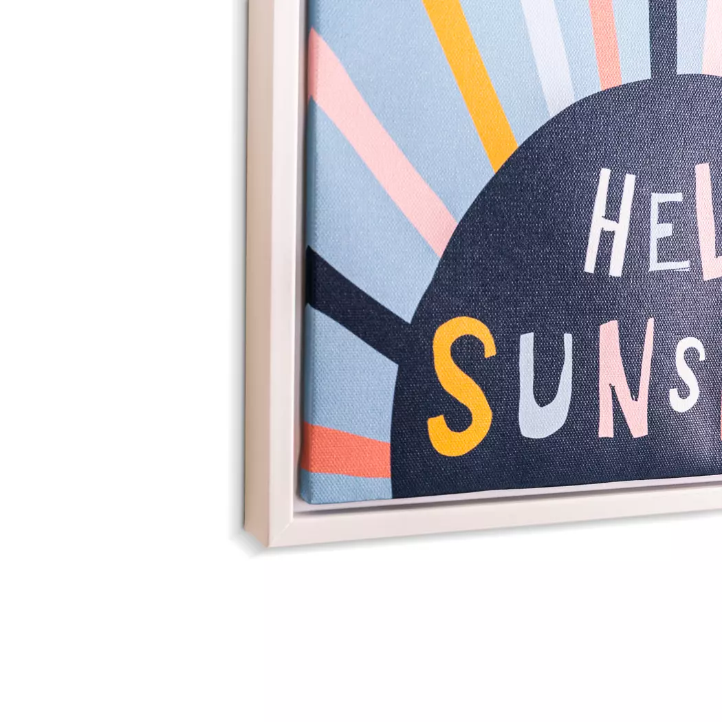 Wandbild 30 x 40 cm Blaue Sonne