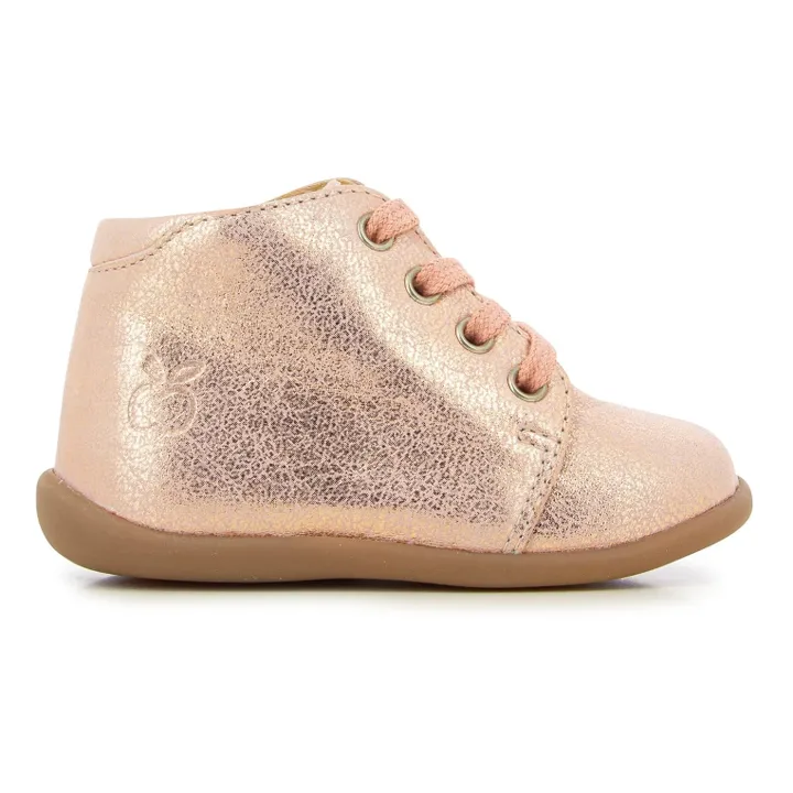 Pom d'Api Bottillons Stand Up | Or rose