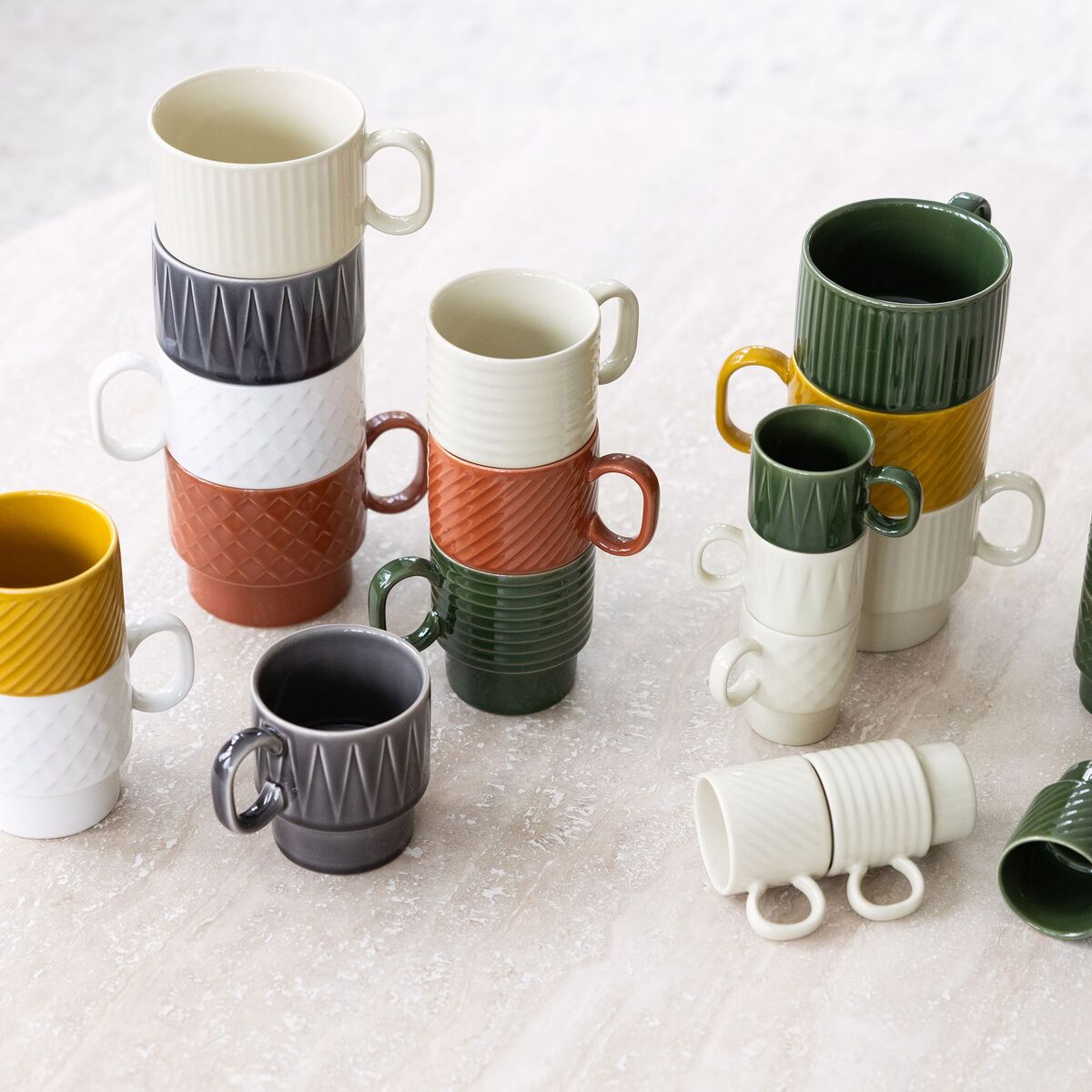Sagaform Coffee & More kaffekopp 2-pakning, beige