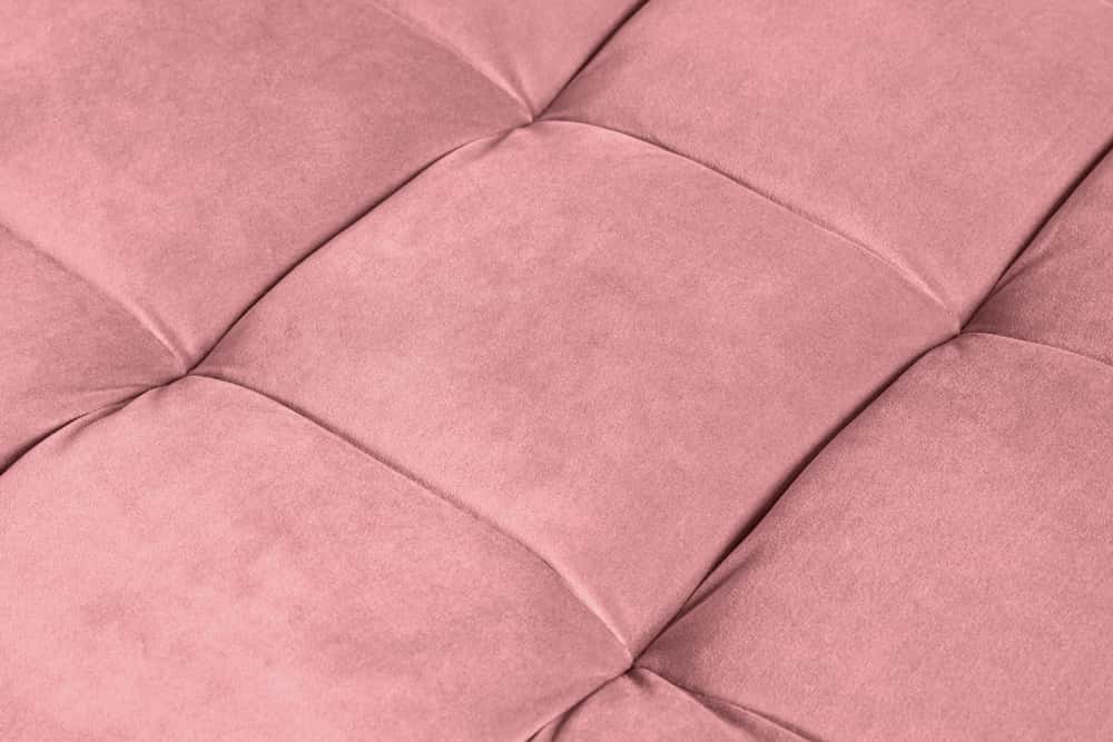 Design Hocker COZY VELVET 80cm altrosa gold Samt Metallfüße
