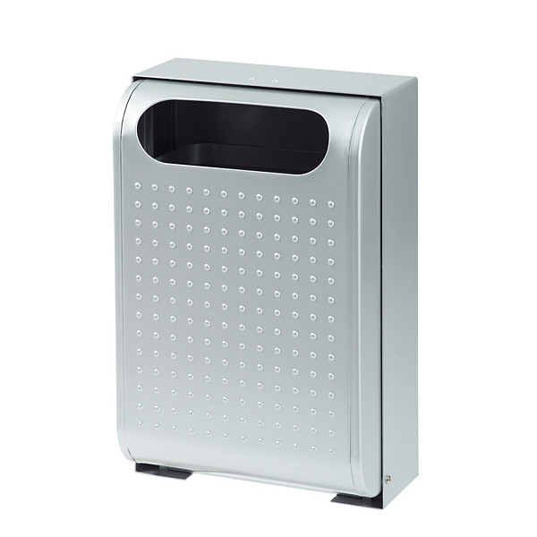 ROSSIGNOL Corbeille murale urbanet - 30 L - gris metal