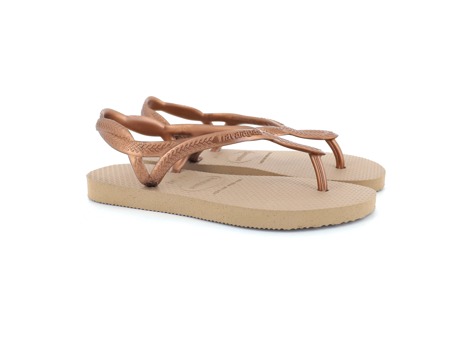 Havaianas-LUNA -  4129697 Plastique Or rose