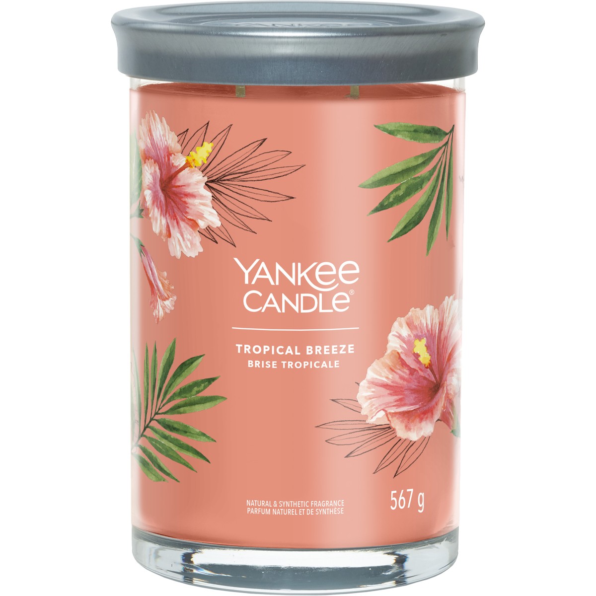 Bougie gobelet - Brise tropicale - Grand modèle - 567 g