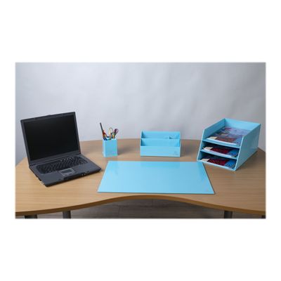 Exacompta Aquarel - Sous-main en carton - bleu pastel