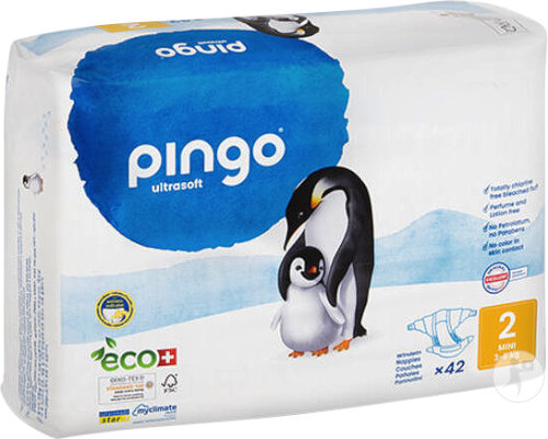 Pingo Couches Écologiques Jetables Mini Taille 2 42 Pièces