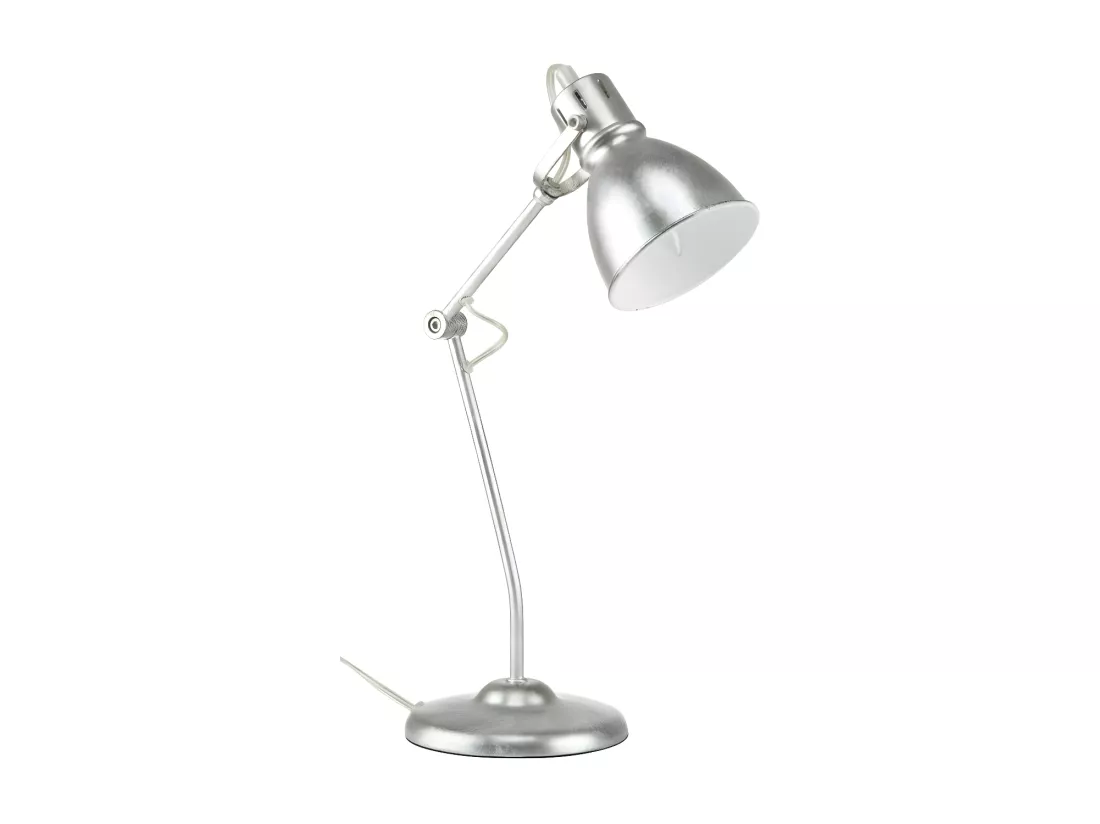 Lampe de bureau réglable - Alana - L 11 x l 15 x H 45 cm - Argenté