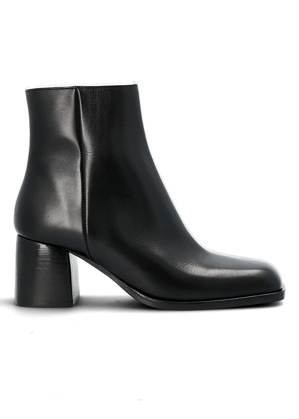BOOTS VANILLE CUIR NOIR