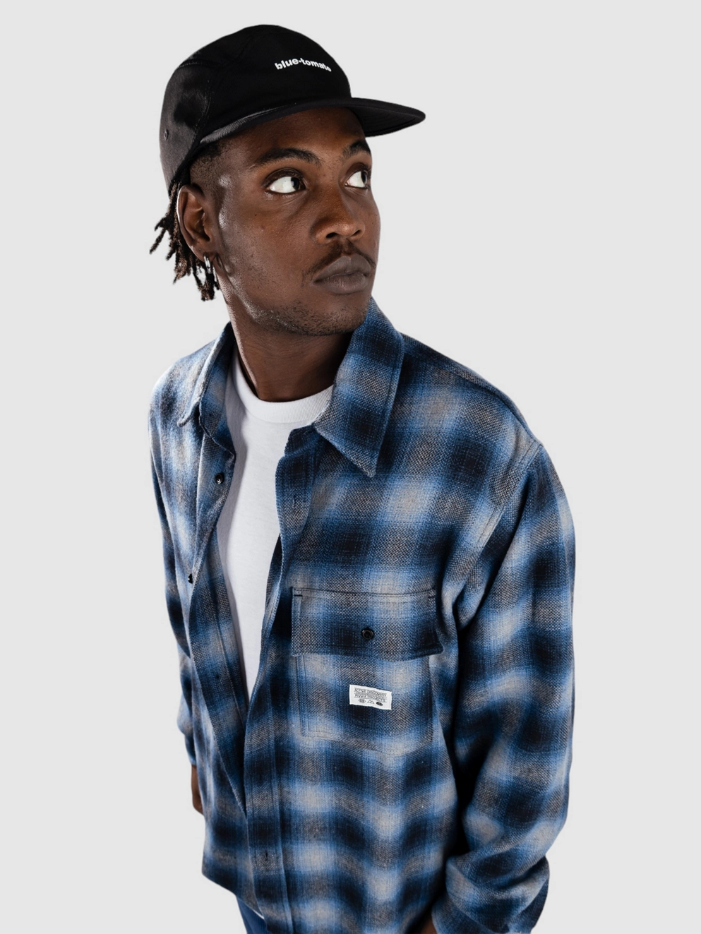 Rivvia Projects Off Track Check Shirt blue