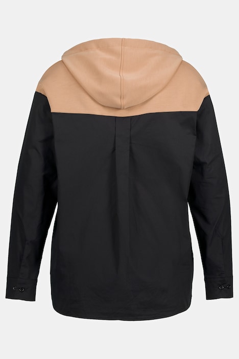 Hoodie, Oversized, Schriftband, Langarm, Kapuzenshirt