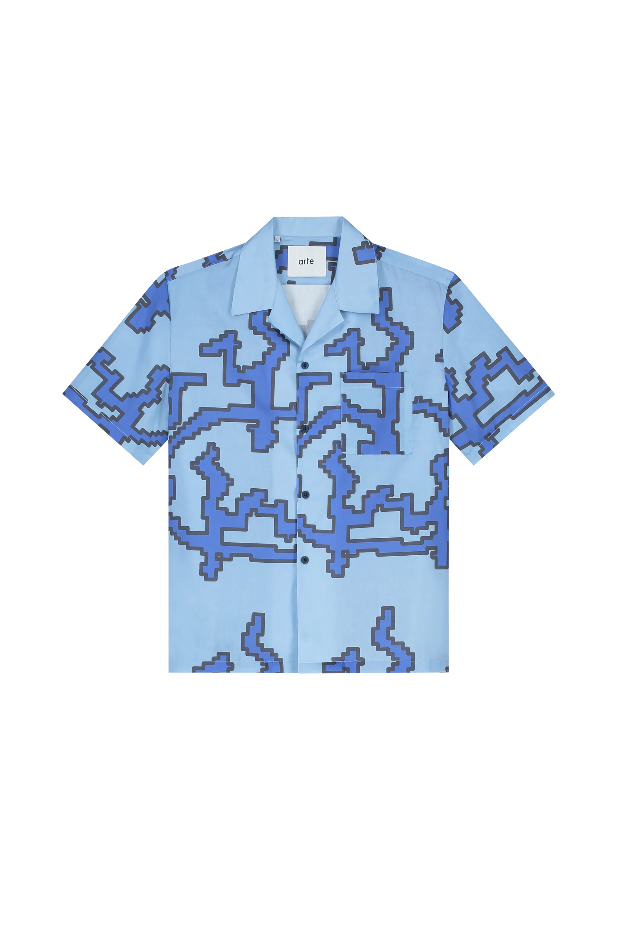 ARTE ANTWERP Chemise PIXEL DANCER Bleu