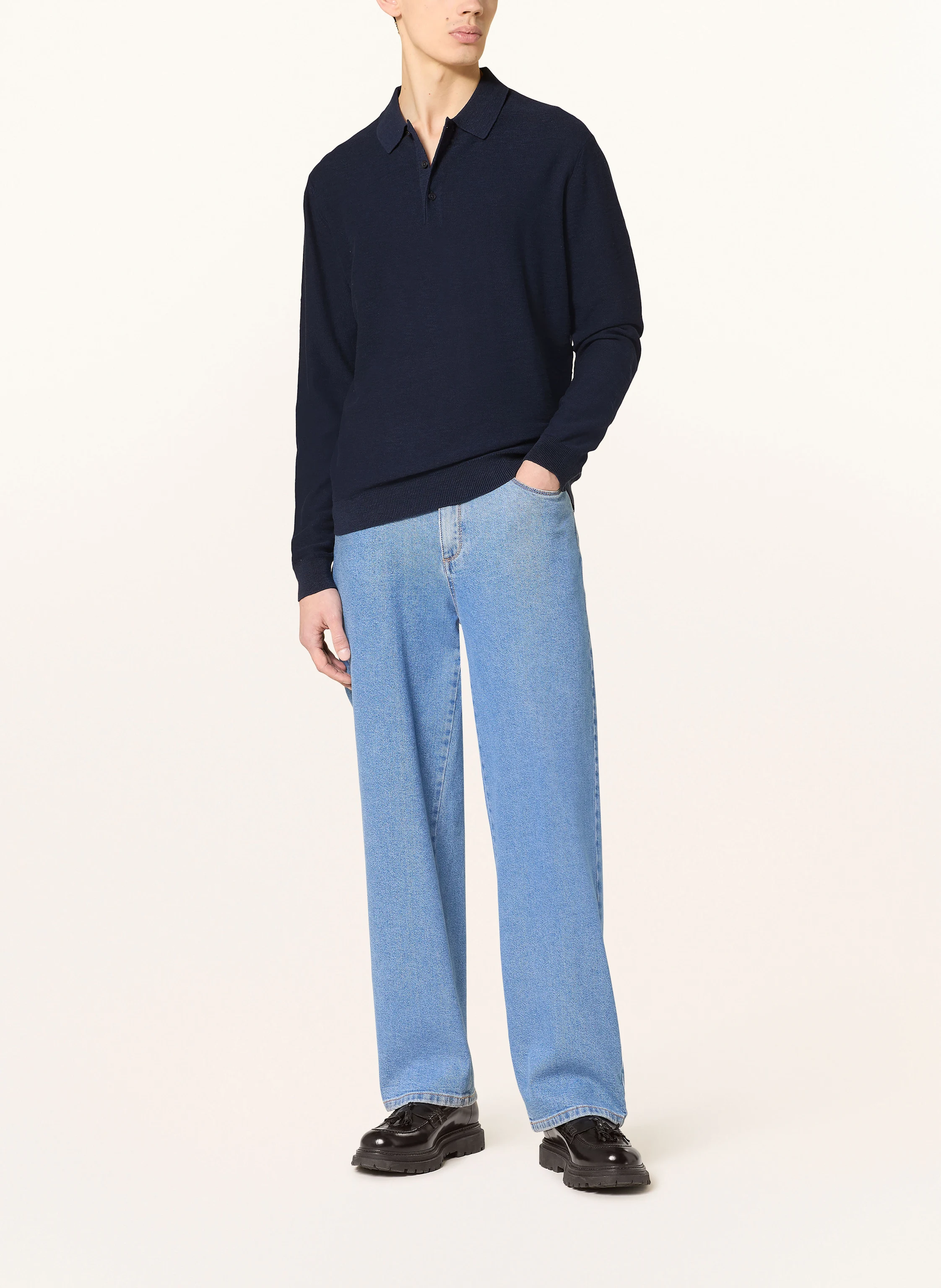 PAUL Strick-Poloshirt