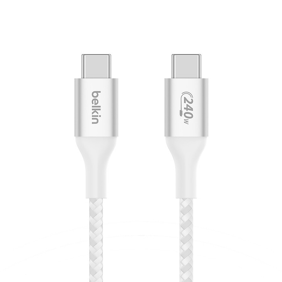 Belkin Câble USB-C vers USB-C 240W - renforcé (blanc) - 1 m