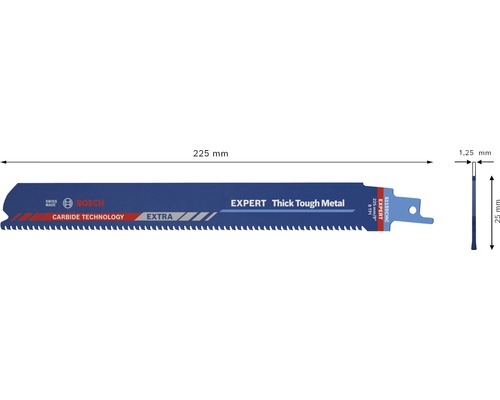 Bosch Professional S 1155 CHC reciprozaagblad