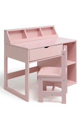 Alice & Fox FAY Skrivebord med Oppbevaring, Rosa