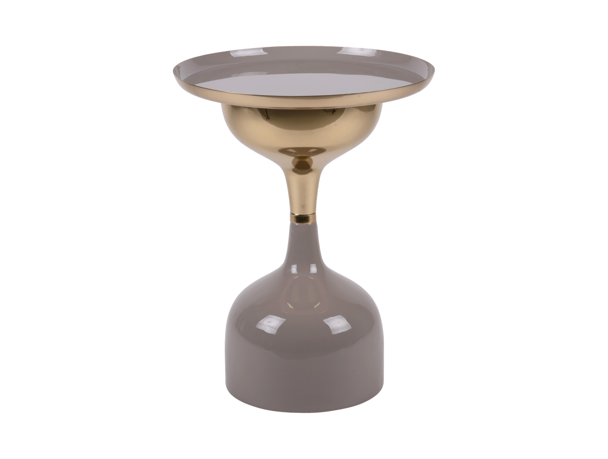 Side table Ivy iron enamel dark grey