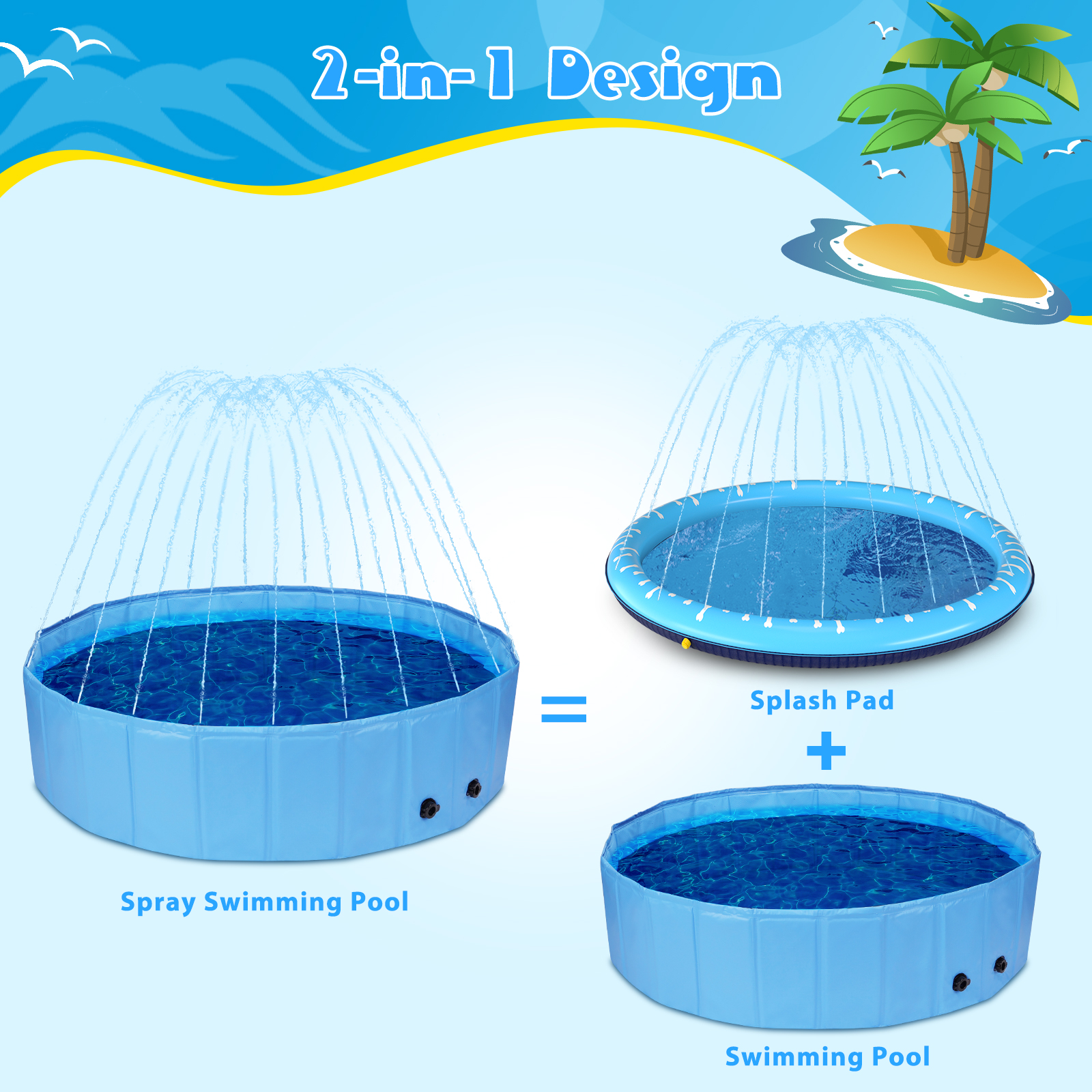 Banheiras para cães Nobleza Swimming Pool com aspersor