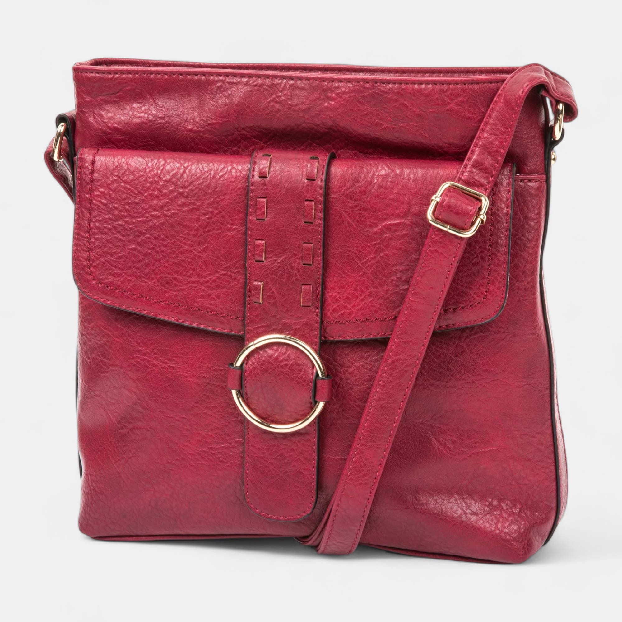 Sac bandoulière bordeaux