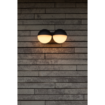 LUTEC wandlamp Looma dronkergrijs 15,6W 1600 lumen