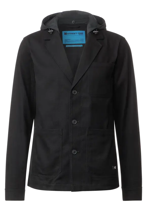 Blazer mit Kapuze - Black