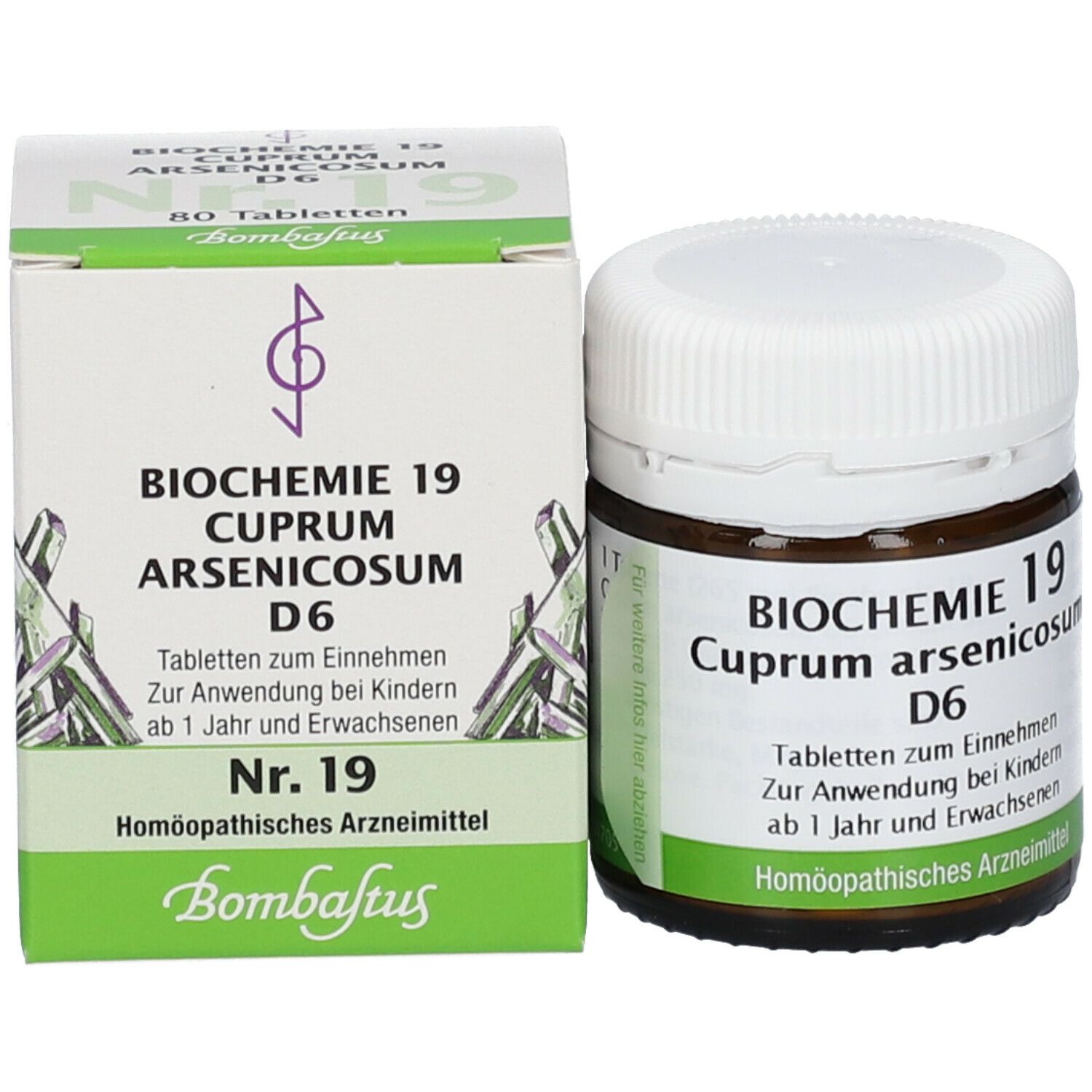 Bombastus Biochemie 19 Cuprum arsenicosum D 6 Tabletten